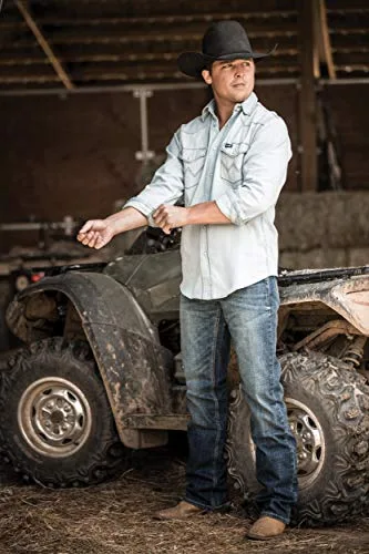 Wrangler ▫️ Camisa de homem - Corte regular - Camisa western - Vermelha 4