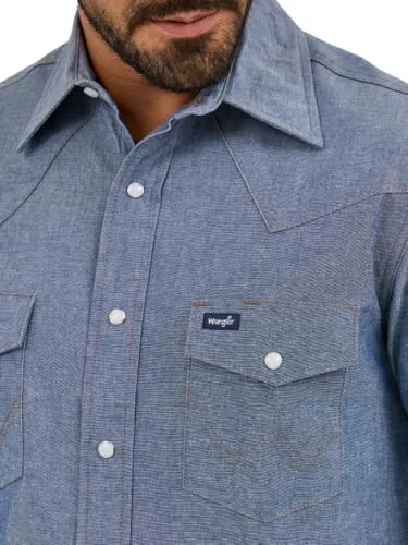 Wrangler ▫️ Camisa de homem - Corte regular - Camisa western - Vermelha 5