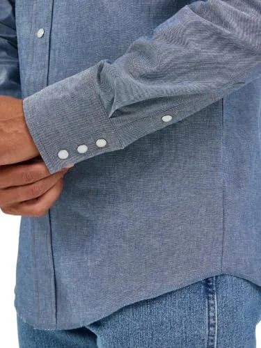 Wrangler ▫️ Camisa de homem - Corte regular - Camisa western - Vermelha 6