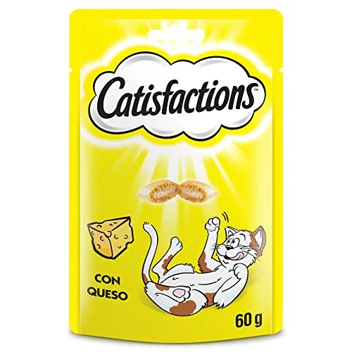 Catisfactions ▫️ Guloseimas para Gatos, Sabor a Queijo (Embalagem de 6 x 60 g) 2