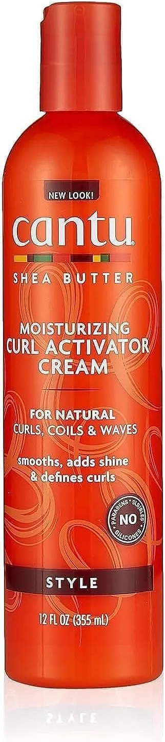 CANTU ▫️ Creme capilar para cabelo encaracolado - Suaviza e confere brilho - Fórmula com manteiga de karité - Dosador prático - 355 ml