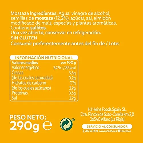 ORLANDO ▫️ Molho de Mostarda Barrilito 290 g sem glúten 2