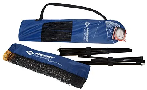 Schildkröt ▫️ Conjunto Net Set | Rede portátil para lazer de 3 m | Altura ajustável de 0,75 a 1,55 m | para badminton, ténis de rua e jogos de praia | Montagem rápida com saco de transporte 2