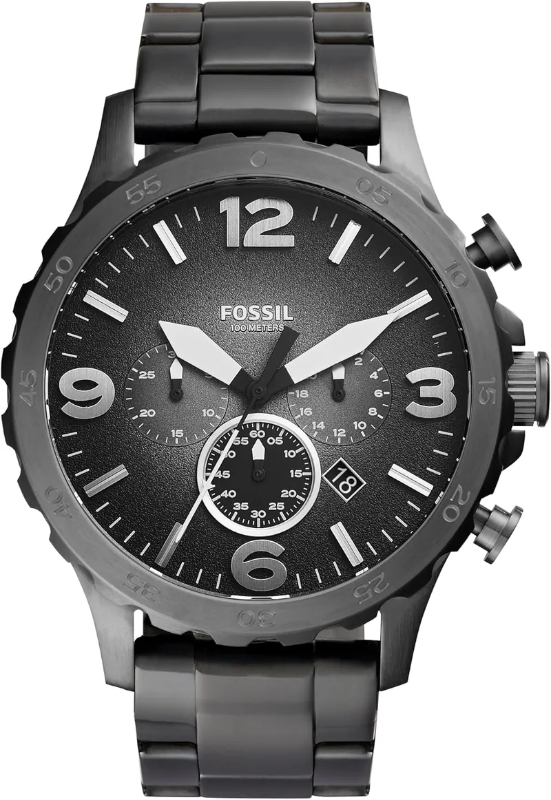 Fossil ▫️ Cintos de pele com fivela castanha para homem