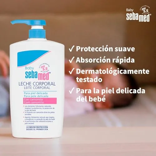 Sebamed ▫️ Baby Leite Corporal Hidratante, para a pele sensível e delicada do bebé, uso diário 4