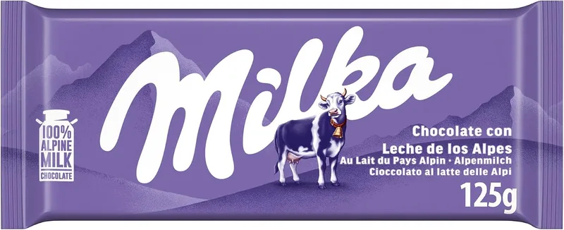 Milka ▫️ Tableta de Chocolate de Leite 125 g