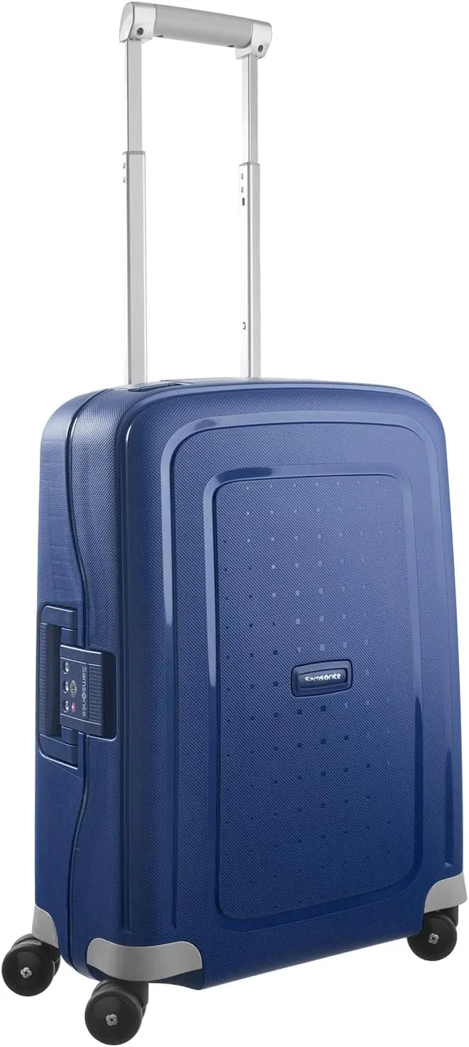 Samsonite S'Cure - Spinner S, Bagagem de mão, S (55 cm), 34 L, Azul (azul escuro)