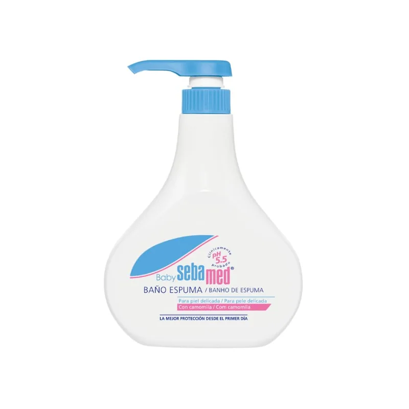 Sebamed ▫️ Baby Espuma de Banho sem Sabão, Cuidado Diário para a Pele Sensível do Bebé, Higiene Diária