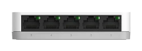 D-Link ▫️ Gigabit Ethernet, Switch de rede 10/100/1000, Cor Branca, 5 portas 4
