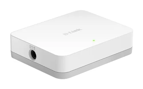 D-Link ▫️ Gigabit Ethernet, Switch de rede 10/100/1000, Cor Branca, 5 portas 5