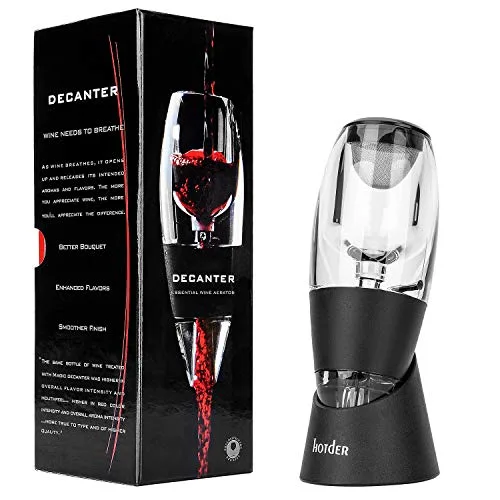 hotder ▫️ Wine – Aerador de vinho tinto com base para vinho tinto, preto. 2