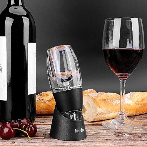 hotder ▫️ Wine – Aerador de vinho tinto com base para vinho tinto, preto. 4
