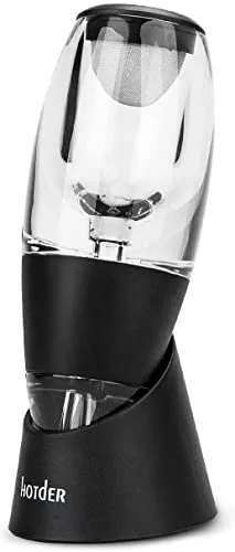 hotder ▫️ Wine – Aerador de vinho tinto com base para vinho tinto, preto. 6