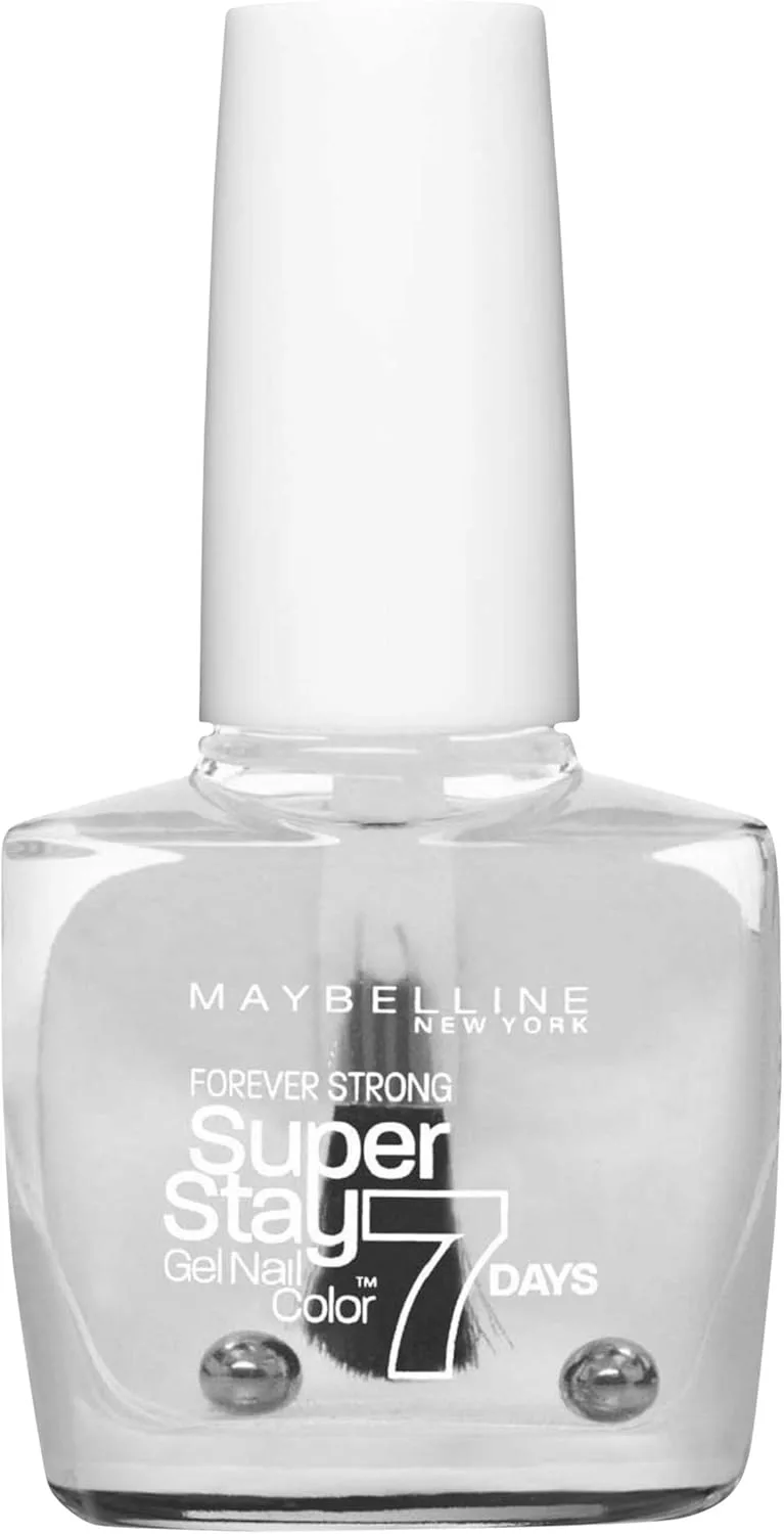 MAYBELLINE ▫️ Superstay 7 Dias, Verniz para Unhas com Efeito Gel, Tom 025 Cristal Clear, 10 ml