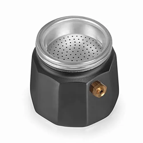 Orbegozo ▫️ KFM 130, Cafeteira italiana, 1 chávena, adequada para fogões a gás, vitrocerâmicos e elétricos, pega ergonómica, válvula de segurança, cor preta 5