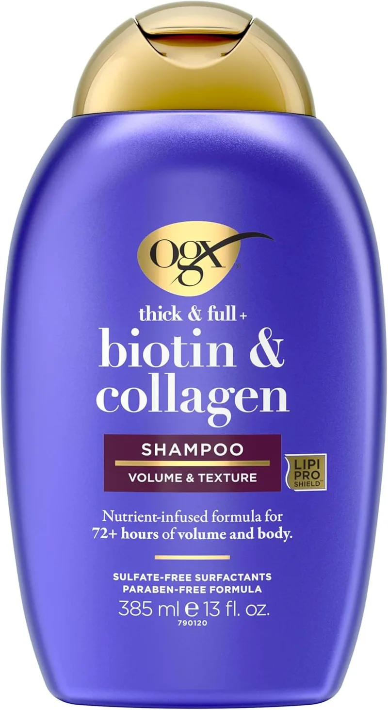 OGX ▫️ Biotin & Collagen Thick & Full+ Champô Volumizador, 385 ml
