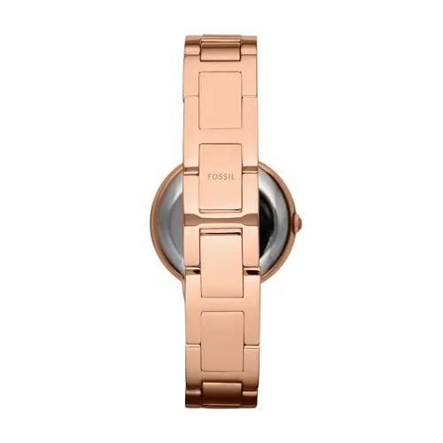 Fossil ▫️ Relógio Virginia para mulher, movimento de quartzo com três ponteiros e bracelete em aço inoxidável 2