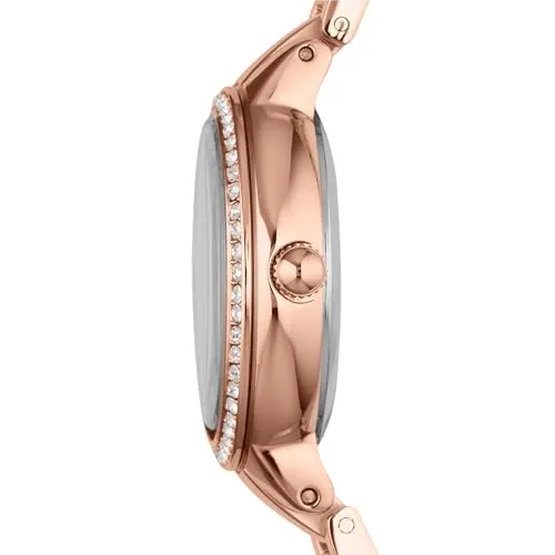 Fossil ▫️ Relógio Virginia para mulher, movimento de quartzo com três ponteiros e bracelete em aço inoxidável 3