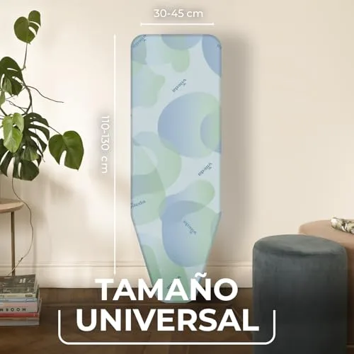 Vileda ▫️ Capa de substituição para tábua de engomar Premium 2 em 1, tamanho universal ajustável, três camadas, QuickFIX, 110 a 130 cm x 30 a 45 cm 5