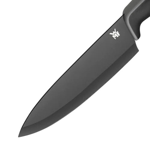 WMF ▫️ Touch - Conjunto de 2 facas com capas protetoras, lâminas de aço especial com revestimento antiaderente de 13 cm e 9 cm, cor preta 2
