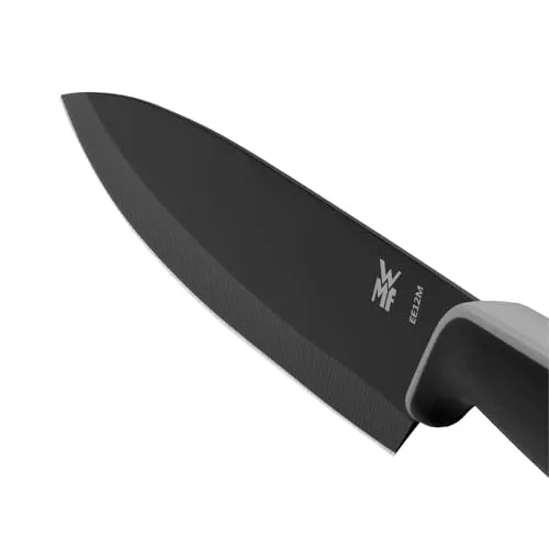 WMF ▫️ Touch - Conjunto de 2 facas com capas protetoras, lâminas de aço especial com revestimento antiaderente de 13 cm e 9 cm, cor preta 3