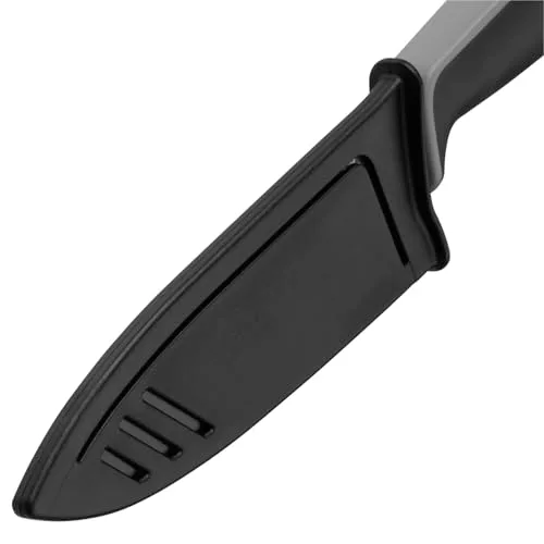 WMF ▫️ Touch - Conjunto de 2 facas com capas protetoras, lâminas de aço especial com revestimento antiaderente de 13 cm e 9 cm, cor preta 5