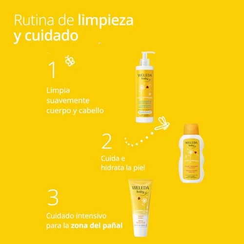 WELEDA ▫️ Creme para fraldas de calêndula para bebés com pele sensível, 75 ml 3