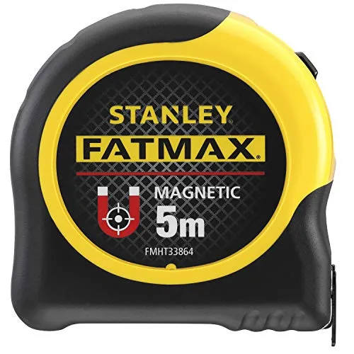 Stanley - FatMax ▫️ Metrómetro magnético STANLEY FATMAX Blade Armor Classic de 5 m, fita larga de 32 mm, blindagem termoplástica e revestimento em Mylar, resistente à abrasão e à corrosão, FMHT0-33864 2