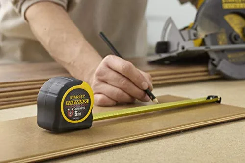 Stanley - FatMax ▫️ Metrómetro magnético STANLEY FATMAX Blade Armor Classic de 5 m, fita larga de 32 mm, blindagem termoplástica e revestimento em Mylar, resistente à abrasão e à corrosão, FMHT0-33864 3