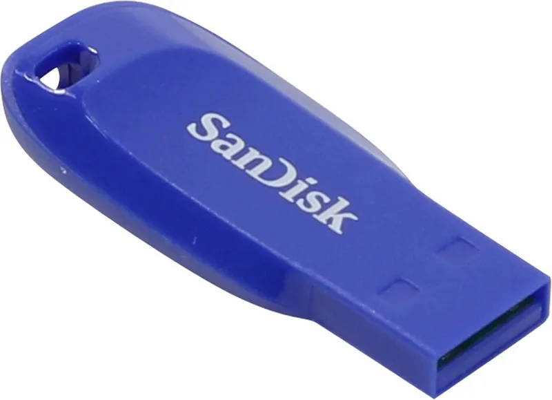 SanDisk ▫️ SDCZ50C-064G-B35BE Unidade Flash USB 2.0 Cruzer Blade de 64 GB - Azul elétrico