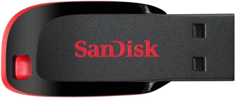SanDisk ▫️ Pen USB Cruzer Blade de 64 GB, USB 2.0 - Preto