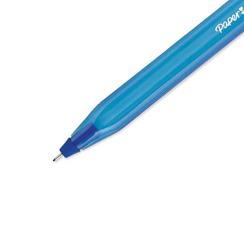 Paper Mate ▫️ InkJoy 100ST Caneta esferográfica com tampa | ponta média (1,0 mm) | azul | caixa de 100 3