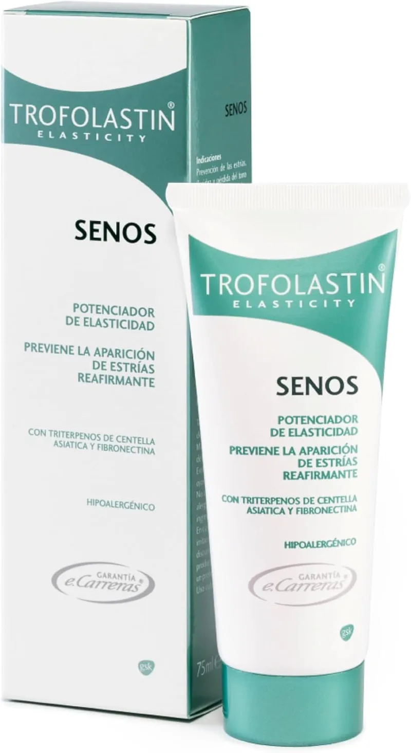 TROFOLASTIN ▫️ Reafirmante de seios - Creme antiestrias para os seios, que reestrutura e tonifica a pele - Com Centella asiática - 75 ml