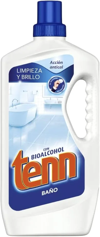 Tenn ▫️ Produto de limpeza multiusos para casa de banho com efeito anticalcário: limpeza profunda e brilho duradouro para todas as superfícies - Fragrância fresca, 1,3 litros