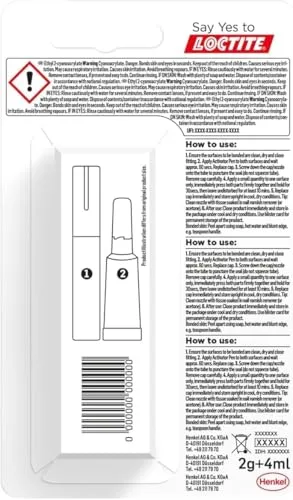 Loctite ▫️ Super Glue-3 Plásticos, Cola Instantânea Transparente, 2 g/4 ml 2