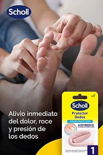 Dr. Scholl's ▫️ Scholl Tubo Protetor para Dedos, Unhas e Calos, Alívio Imediato da Dor, da Pressão e do Atrito, Preto, Padrão 2