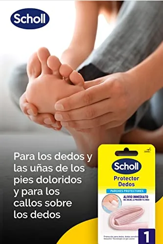 Dr. Scholl's ▫️ Scholl Tubo Protetor para Dedos, Unhas e Calos, Alívio Imediato da Dor, da Pressão e do Atrito, Preto, Padrão 3