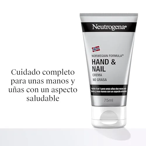 Neutrogena ▫️ Fórmula Norueguesa Hand & Nail Creme para as Mãos e Unhas (1 x 75 ml), creme reparador para as mãos com pantenol, creme para suavizar as cutículas e fortalecer as unhas 2