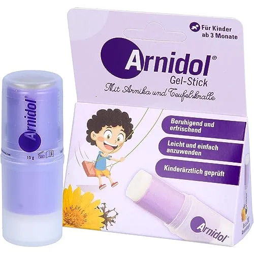 ARNIDOL ▫️ Gel em bastão, efeito refrescante com árnica e harpagofito, 15 g 2