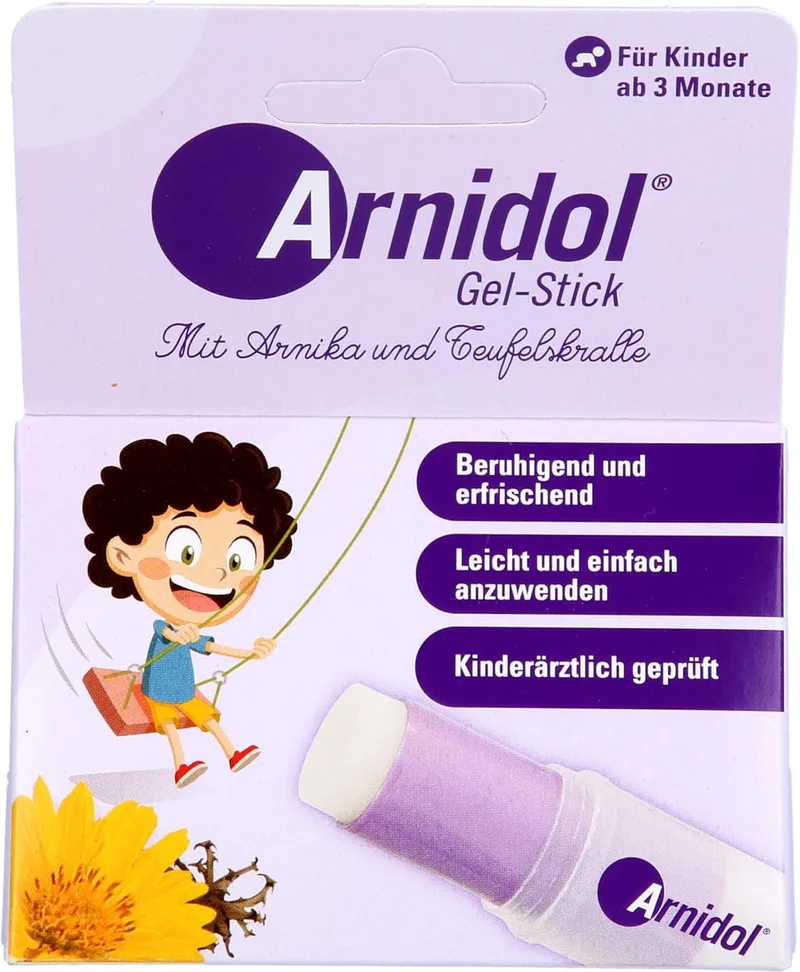 ARNIDOL ▫️ Gel em bastão, efeito refrescante com árnica e harpagofito, 15 g