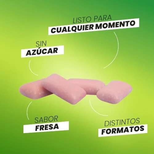 Trident ▫️ Fresh Gragea Morango – Pastilhas elásticas sem açúcar com sabor a morango – Embalagem com 24 pacotes de 14,5 g 4
