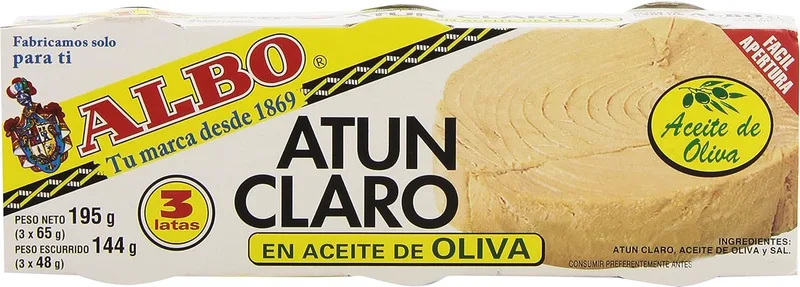 ALBO ▫️ Atum Ligeiro em Azeite, 3 x 48g