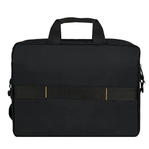 Amazon Basics ▫️ Mala compacta para portátil com alça de ombro e bolsos para acessórios (14 polegadas, 35,6 cm), preta, 1 unidade 4