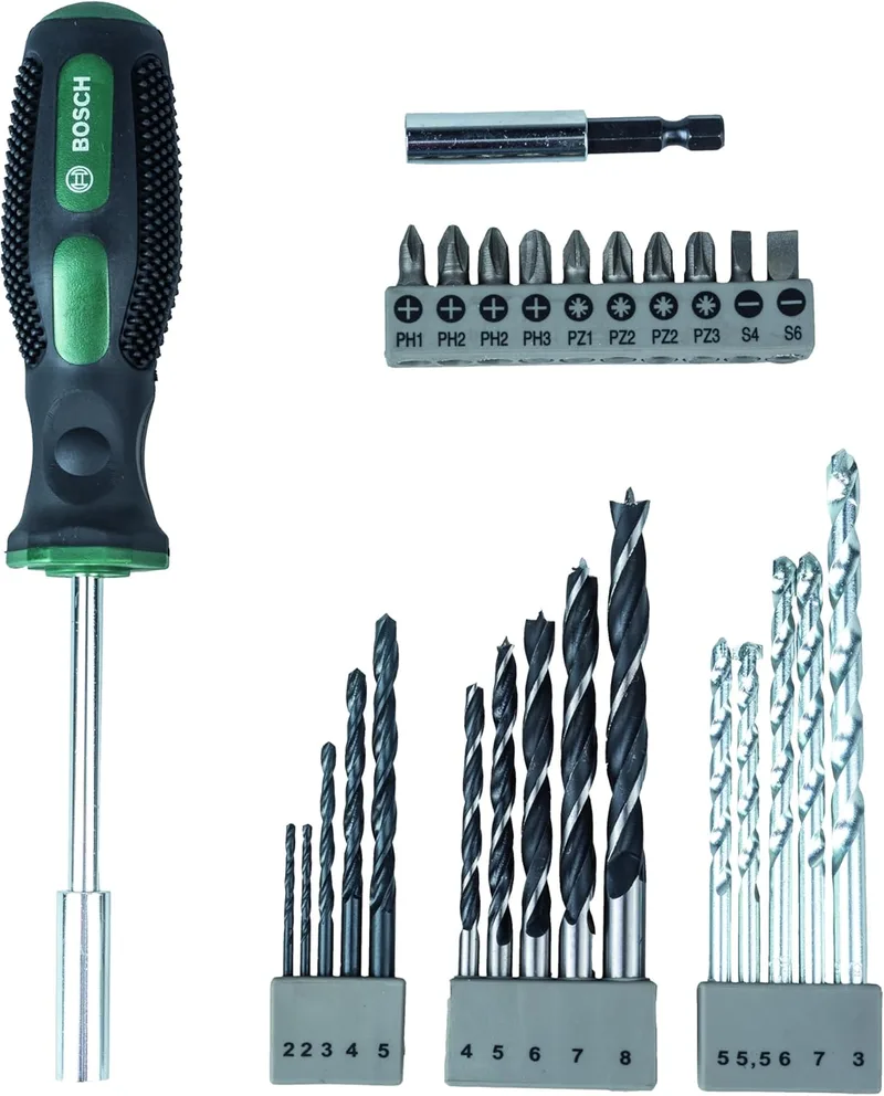 Bosch ▫️ Professional 2607017201 - Kit básico de pontas e brocas para bricolage
