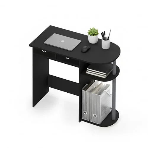 Furinno ▫️ Mesa Go Green, faia, preto/cinzento, tamanho único 4
