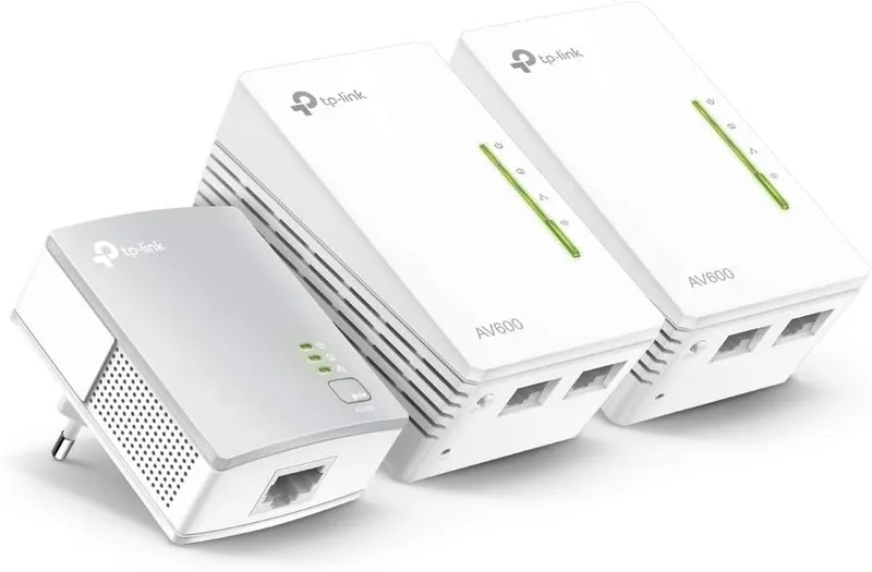 TP-Link ▫️ TL-WPA4220 TKIT - Adaptador Powerline AV600, Kit PLC Wi-Fi de 300 Mbps