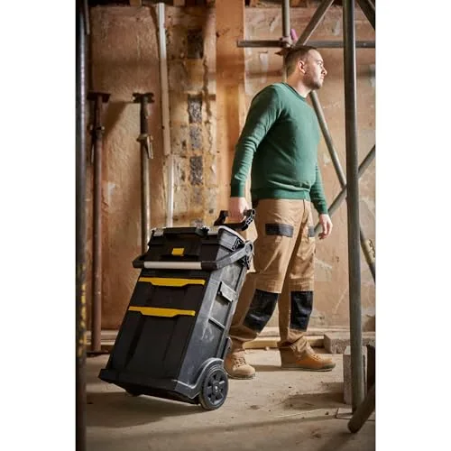 STANLEY ▫️ STST1-79231 - Oficina móvel para ferramentas 2 em 1, 56 x 38,2 x 76,4 cm, Preto/Amarelo 4