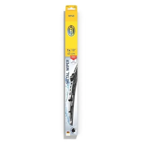 HELLA ▫️ 9XW 178 878-181 Metal Wiper Limpador de pára-brisas - WP45 - Escovas com arco - para veículos com volante à esquerda - 18" - 450 mm - dianteiro - 3