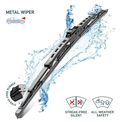 HELLA ▫️ 9XW 178 878-181 Metal Wiper Limpador de pára-brisas - WP45 - Escovas com arco - para veículos com volante à esquerda - 18" - 450 mm - dianteiro - 5