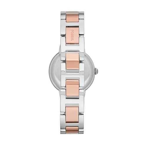 Fossil ▫️ Relógio Virginia para mulher, movimento de quartzo com três ponteiros e bracelete em aço inoxidável 2